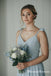Elegant Cute Spaghetti Strap A-line Chiffon Floor-Length Long Cheap Bridesmaid Dresses, TYP0102