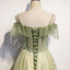 Elegant Off shoulder Sleeveless A-line Long Prom Dress,PDS1072