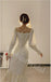 Elegant Off shoulder Long sleeves A-line Long Prom Dress,PDS1074