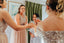 Mismatched Champagne Tulle Top Sequin Charming Cheap Wedding Party Bridesmaid Dresses, TYP0107