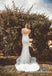 Off-The-Shoulder Charming Elegant Long Cheap Lace Mermaid Wedding Dresses, TYP0092