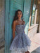 Simple Sweetheart Rhinestone Short Homecoming Dresses, HDS0076