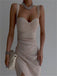 Sweetheart Pleats Side slit Short Homecoming Dresses, HDS0069