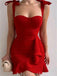 Sexy Mermaid Ruffle Sweetheart Bowknot Short Homecoming Dresses, HDS0073