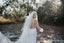 Sexy Deep V-neck Long Sleeves White Side Slit Long Cheap Wedding Dresses, WDS0022