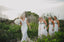 Halter White Chiffon Sliver Beaded A-line Cheap Bridesmaid Dresses, BDS0102