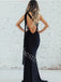 Elegant One shoulder Side slit Mermaid Prom Dresses,PDS0665