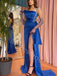 Elegant Sleeveless Side slit Sheath Long Prom Dresses,PDS0624