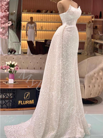 Elegant Sleeveless Scoop Mermaid Prom Dresses,PDS0621