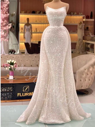 Elegant Sleeveless Scoop Mermaid Prom Dresses,PDS0621