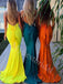 Sexy Halter V-neck Mermaid Long Prom Dresses,PDS0667