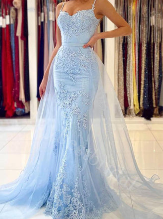 Elegant Sweetheart Sleeveless Mermaid Prom Dresses,PDS0655