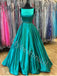 Elegant Sleeveless Beteau A-line Long Prom Dresses,PDS0625