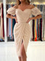 Elegant Sweetheart Off shoulder Sheath Prom Dresses,PDS0613