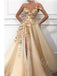 Elegant Sweetheart One shoulder Side slit  A-line Prom Dresses,PDS0664