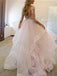 Elegant V-neck Long sleeves A-line Prom Dresses,PDS0608