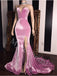 Elegant Sweetheart Sleeveless Side slit Mermaid Prom Dresses,PDS0673