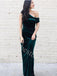 Elegant One shoulder Sleeveless Shesth Long Prom Dresses,PDS0672