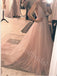 Elegant V-neck Sleeveless A-line Long Prom Dresses,PDS0663