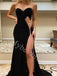Sexy Sweetheart Side slit Shesth Long Prom Dresses,PDS0668