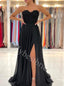 Elegant Sweetheart Side slit A -line Prom Dresses,PDS0723