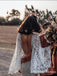 Charming V-neck Long Sleeves Lace Mermaid Long Cheap Wedding Dresses, WDS0039