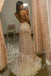 Sexy V-neck Sleeveless Side slit Sheath Long Prom Dress,PDS1082