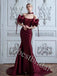 Elegant Off shoulder Strapless Mermaid Long Prom Dress,PDS1054