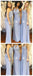 Dusty Blue Mismatched Long Chiffon Cheap Bridesmaid Dresses Online,  WGY0231