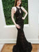 Black Lace Prom Dresses, Beaded Prom Dresses, Mermaid Prom Dresses, Prom Dresses, BG0402