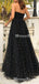 New Arrival Sweetheart Sleeveless Charming Black Tulle Heavy Beaded Long Cheap Prom Dresses, TYP0112