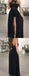 Black Halter Prom Dresses, Side Slit Prom Dresses, Appliques Prom Dresses, Prom Dresses, BG0401