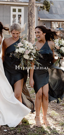 Charming One Shoulder Knee-Length Cheap Bridesmaid Dresses, BDS0116