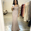 One Shoulder Charming Elegant Grey Mermaid Long Cheap Bridesmaid Dresses, BDS0045
