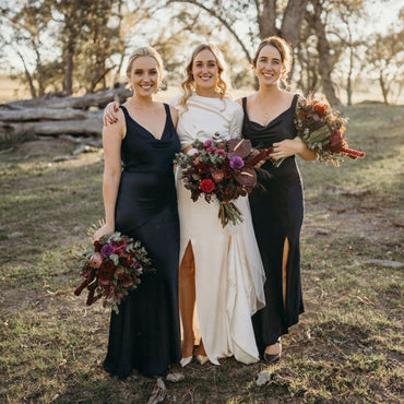 Mermaid Navy V-neck Side Slit Long Cheap Bridesmaid Dresses, BDS0105