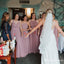 Mismatched Dusty Purple Chiffon A-line Long Cheap Bridesmaid Dresses, BDS0080