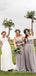 Charming New Arrival Sexy Spaghetti Strap Sleeveless Chiffon A-line Long Cheap Bridesmaid Dresses, BDS0008