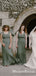 Newest Hot Selling Jewel Neckline Short Sleeves Chiffon Long Cheap Bridesmaid Dresses, TYP0077