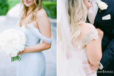 Mismatched Charming Simple Light Blue Chiffon A-line Long Cheap Bridesmaid Dresses, BDS0035