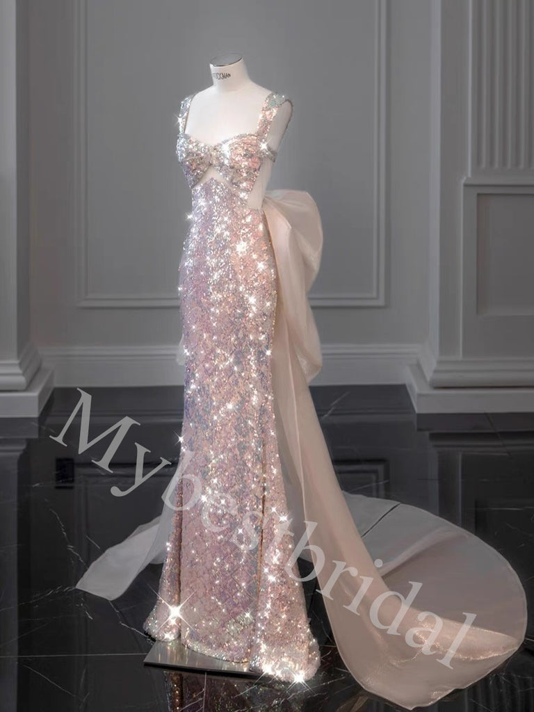 Elegant Sweetheart Sleeveless Mermaid Long Prom Dress,PDS1058
