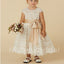 BeautifuI Scoop Cap sleeves A Line Flower Girl Dresses, FGS0040