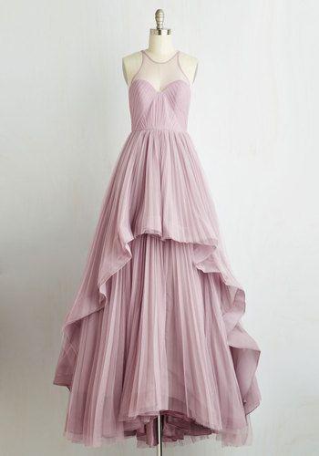 Simple Design Long A-line Tulle Prom Dresses, Romantic Country Wedding Dresses , BG0353