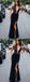 Sheath V-Neck Floor Length Black Satin Prom Dresses,Cheap Prom Dresses,PDY0277