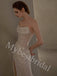 Sexy Strapless Sleeveless Side slit Sheath Long Prom Dress,PDS1060
