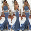 Two Piece Mermaid Long Prom Dress with Train, Elegant Long Prom Dresses,PDY0284