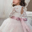 BeautifuI Long sleeves A Line Lace applique Flower Girl Dresses, FGS0038