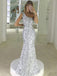 Mermaid One-Shoulder Floor-Length Silver Sequined Prom Dress,Evening Party Dresses PDY0218
