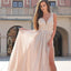 A-Line V-Neck Chiffon Prom Dress With Appliques Split,Cheap Prom Dresses,PDY0323