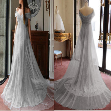 Light Blue Long Sexy Trumpet/Mermaid Off-the-shoulder Prom Dress/Evening Dress,PDY0305