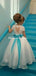 Cap Sleeves Beaded White Organza Flower Girl Dress With Lace ,Cheap Flower Girl Dresses ,FGY0238